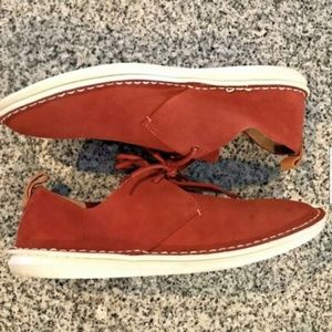 Clarks TOR England Men Loafers Suede Laces Up Shoe